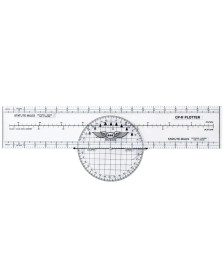 Front of ASA's plastic CP-R Rotating Plotter quick scale reference