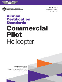 Commercial Pilot Rotorcraft Helicopter Rating ACS-16 (Front of Softcover)