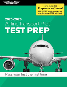 最新版 Private Pilot Test Prep 2025 Asa FAA 2025-26 Airline Transport Pilot Test Prep (Book) & Prepware