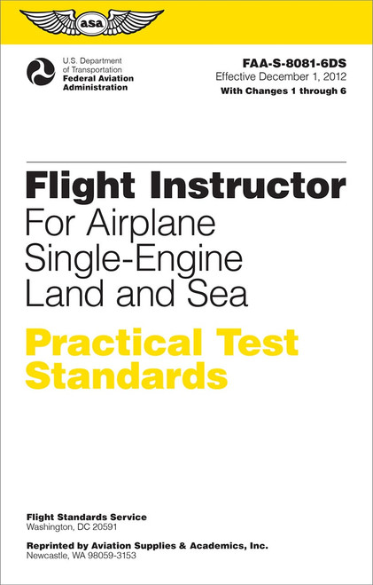 Flight Instructor Practical Test Standards for Airplane Single-Engine Land and Sea