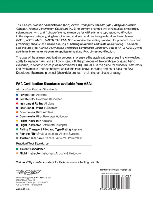 Airline Transport Pilot and Type Rating ACS 11A