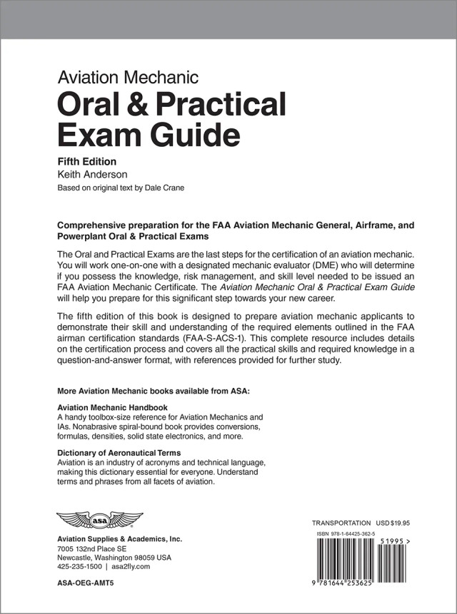 Aviation Mechanic O&P Exam Guide, Fifth Edition (Softcover)