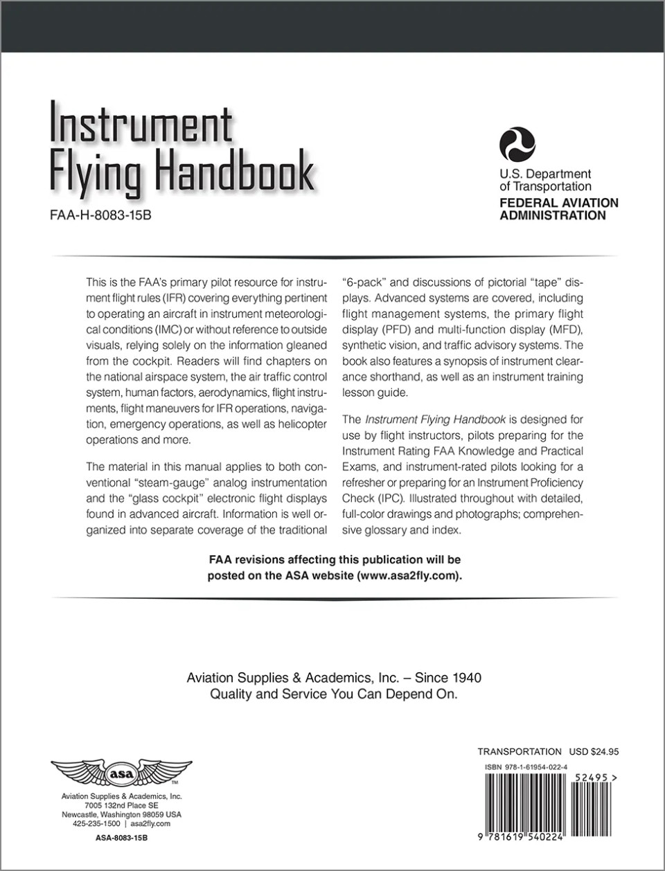Instrument Flying Handbook | ASA