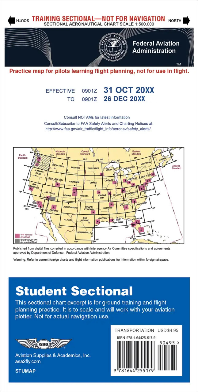 Student Sectional Aeronautical Chart Study Tool