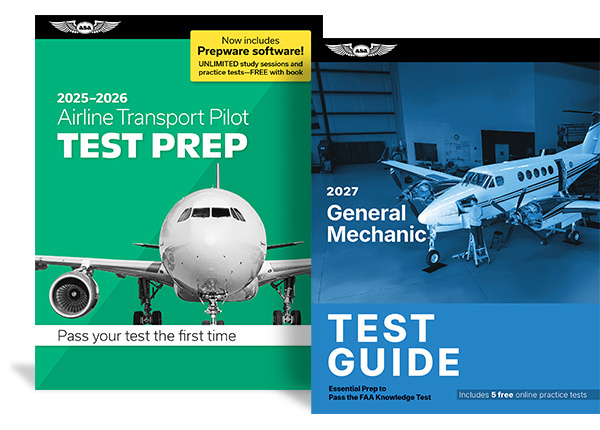 2024 ATP Test Prep book and Airframe Test Guide book