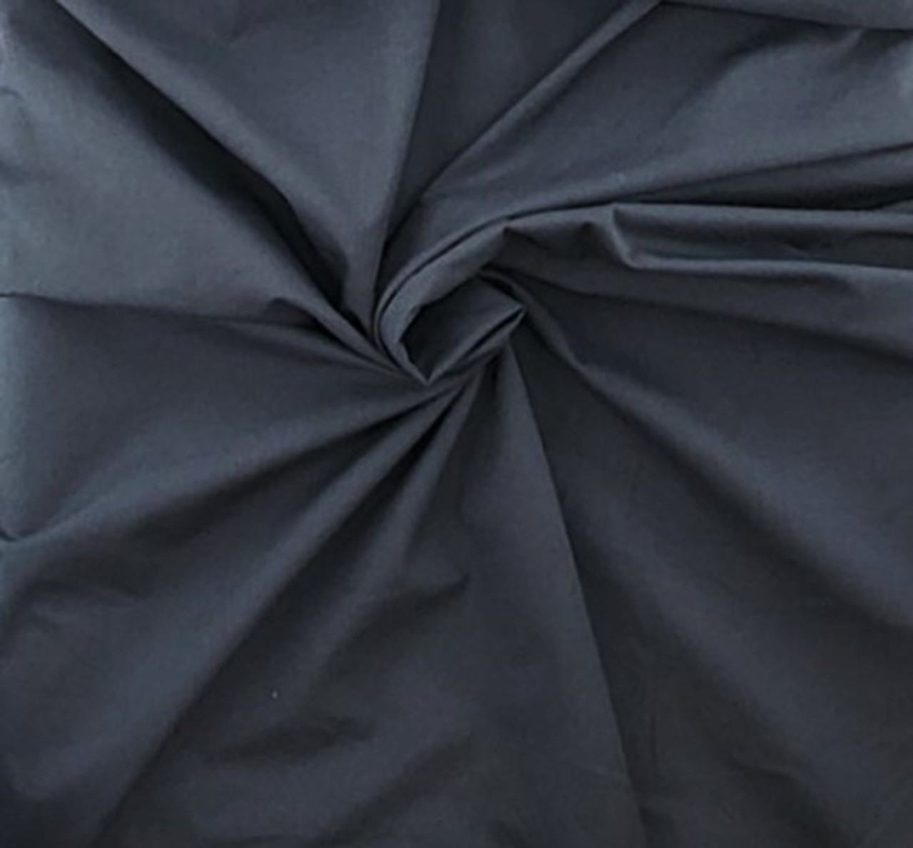 Lining Fabric (Poly/Cotton) - Black Twill 60 - By the Yard