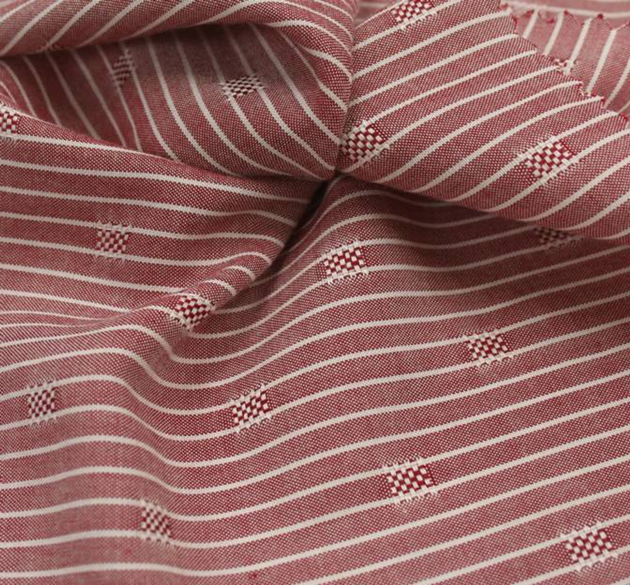 Rayon Dobby Pin Stripe 1D1034 Mauve 57/58 Apparel Fabric