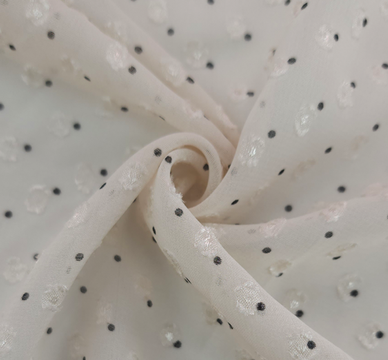 white chiffon fabric