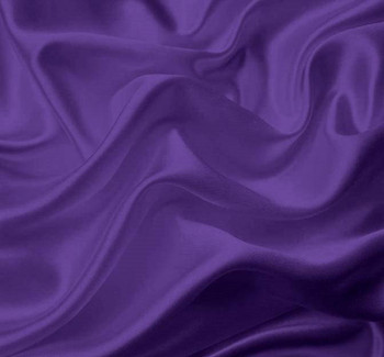  Bridal Satin Purple Gem Width 58/60\" Apparel Fabric 