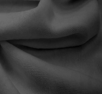  CVC Velour Solid Charcoal Width 58/60\" Apparel Fabric 