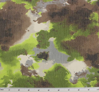 Yoryu Chiffon Brown/Olive 1B718 Printed Width 58/60" Apparel Fabric