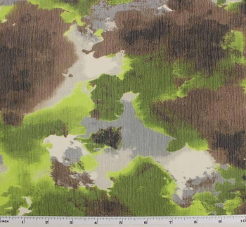  Yoryu Chiffon Brown/Olive 1B718 Printed Width 58/60\" Apparel Fabric 