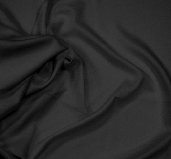  Rayon Challis Black Width 55/56\" Apparel Fabric 
