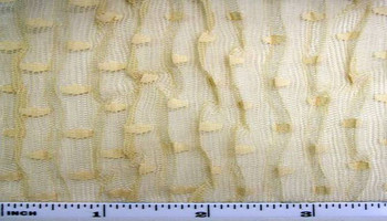 Pleated Raschel Lace Beige Width 54/55" Apparel Fabric Pleated Raschel Lace Beige Width 54/55" Apparel Fabric