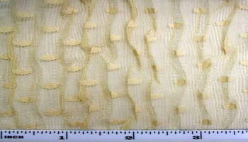 Pleated Raschel Lace Beige Width 54/55" Apparel Fabric