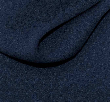 Rayon Jacquard 1D352 Diamond Midnight Blue Width 53/54" Apparel Fabric Rayon Jacquard 1D352 Diamond Midnight Blue Width 53/54" Apparel Fabric