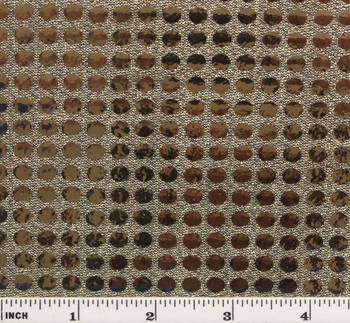 6 MM Sequins Black/Gold Width 44/45" Apparel Fabric 6 MM Sequins Black/Gold Width 44/45" Apparel Fabric