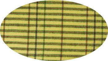 Cotton Yarn Dyed Brushed or Flat Lime/Green/Brown Fabric, 40/42" wide - fabric product image