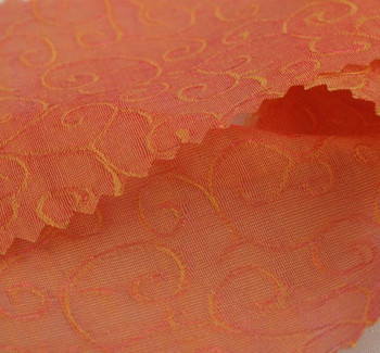 OrganzaJacquard Swirl Peach G05016 OrganzaJacquard Swirl Peach G05016