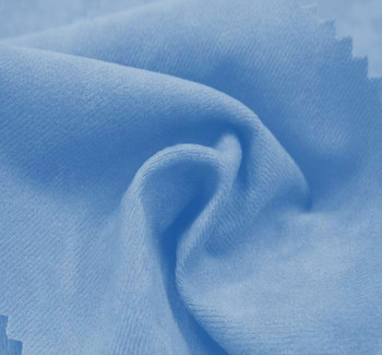 Alova Suede Copen Blue Width 58/60" Apparel Fabric