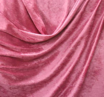 Crushed Panne Velour Hot Pink Fabric, 58/60" wide - fabric product image