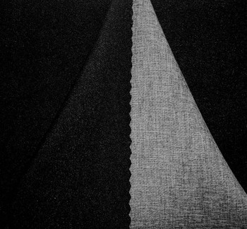 Crepe Two Side Black/Grey Fabric, 58/60" wide - fabric product image