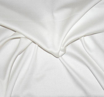 Rayon Satin Stretch Solid Ivory Fabric, 53/54" wide - fabric product image