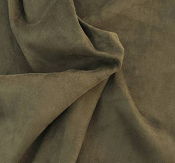 Alova Washed Micro Suede Beige Fabric, 58/60" wide - fabric product image