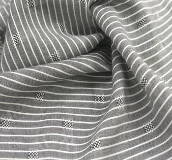 Rayon Dobby Pin Stripe 1D1034 Gray/Ivory Rayon Dobby Pin Stripe 1D1034 Gray/Ivory