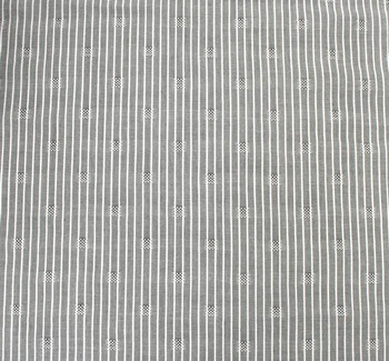 Rayon Dobby Pin Stripe 1D1034 Gray/Ivory 57/58" Fabric, 57/58" wide - fabric detail view 2