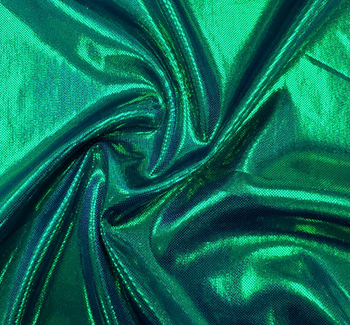 Computer Foil Royal/Green Fabric, 44/45" wide - fabric product image