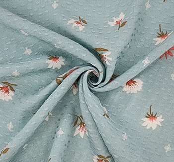 Rayon Jacquard Dobby Dot 1D1161 Seafoam Fabric, 53/54" wide - fabric product image