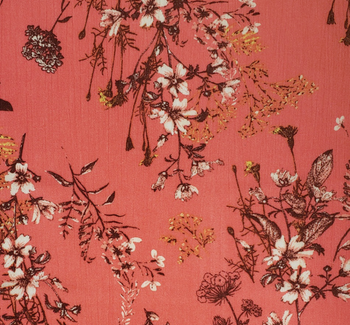 Rayon Crinkle 1D1490 Coral