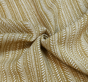 Rayon Crinkle 1D682 Mustard Gold Fabric, 50/52" wide - fabric product image