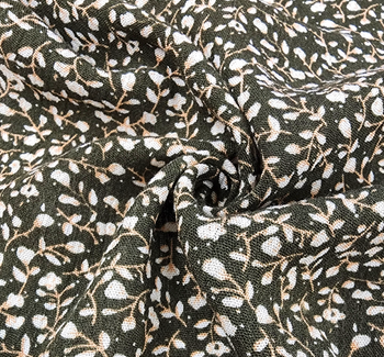 Rayon Crinkle  1D423 Olive/Ivory