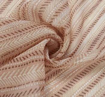 Yoryu Chiffon 1D682 Coral Pink Fabric, 56/58" wide - fabric product image