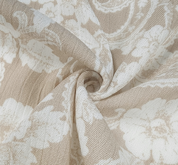 Rayon Crinkle 1D653 Beige Fabric, 50/52" wide - fabric product image
