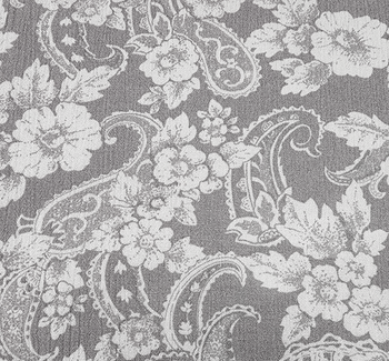 Rayon Crinkle 1D653 Gray Fabric, 50/52" wide - fabric detail view 2
