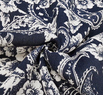 Rayon Crinkle 1D653 Navy Fabric, 50/52" wide - fabric product image
