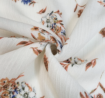 Rayon Crinkle 1D1537 Natural Fabric, 50/52" wide - fabric product image