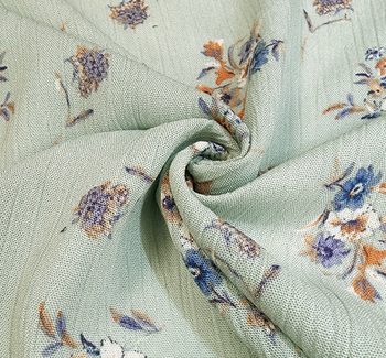 Rayon Crinkle 1D1537 Sky