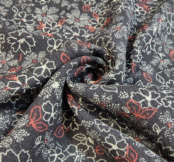 Rayon Crinkle 1D1527 Polar Night Fabric, 50/52" wide - fabric product image