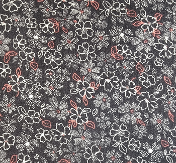 Rayon Crinkle 1D1527 Polar Night Fabric, 50/52" wide - fabric detail view 2