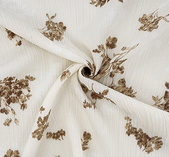 Rayon Crinkle 1D1529 Taupe Fabric, 50/52" wide - fabric product image