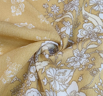 Rayon Crinkle 1D1711 Mango Fabric, 50/52" wide - fabric product image