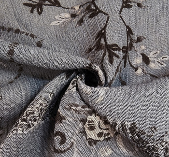 Rayon Crinkle 1D1587 Warm Gray Fabric, 50/52" wide - fabric product image