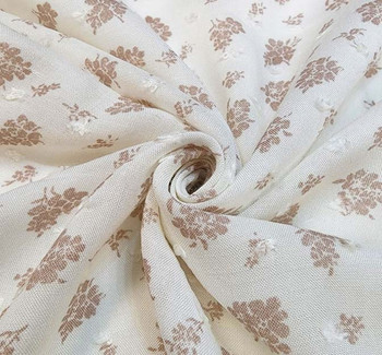 Rayon Clip Dot Jacquard 1D730 Ivory Rayon Clip Dot Jacquard 1D730 Ivory