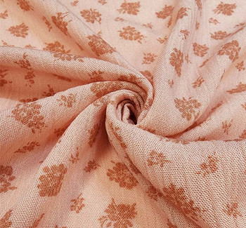 Rayon Crinkle 1D730 Peach Fabric, 50/52" wide - fabric detail view 2