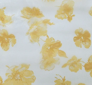 Satin Organza 1D1320 Off White Yellow Fabric, 56/57" wide - fabric product image