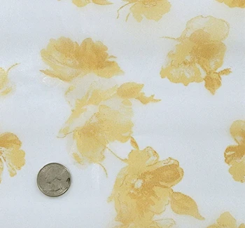 Satin Organza 1D1320 Off White Yellow Fabric, 56/57" wide - fabric detail view 2